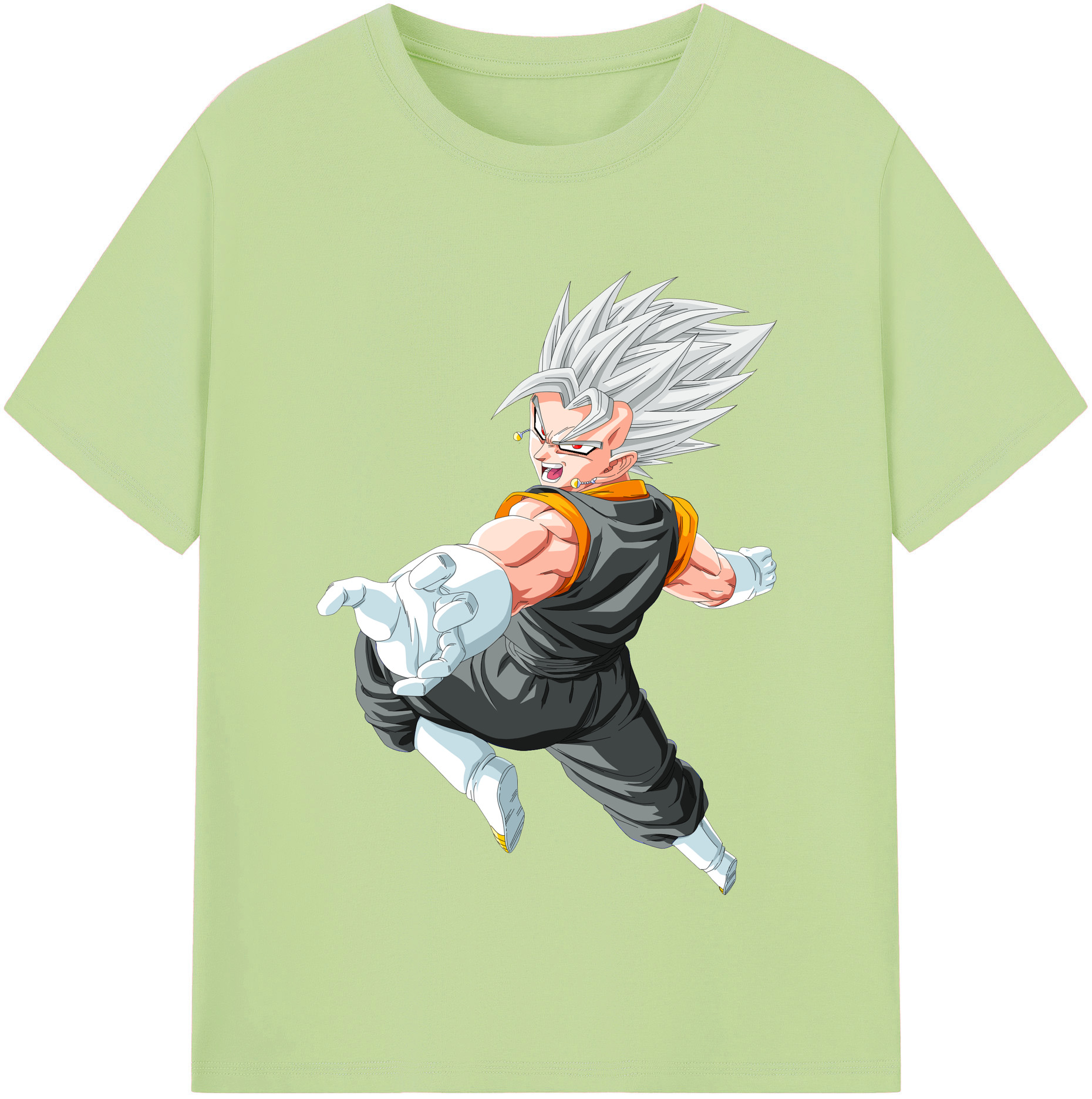 （画像用） ドラゴンボール ベジータ四世（Bejīta Yonsei）DRAGON BALL Vegeta IV 綿100％半袖Tシャツ（フロントプリント）